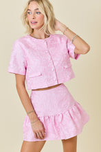 Load image into Gallery viewer, Pink Jacquard Set (Top)

