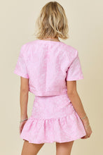 Load image into Gallery viewer, Pink Jacquard Set (Top)
