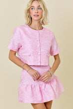 Load image into Gallery viewer, Pink Jacquard Set (Top)
