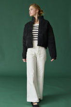 Load image into Gallery viewer, Black Corduroy Puffer Jacket
