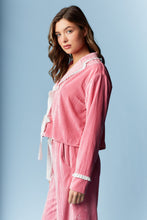 Load image into Gallery viewer, Pink Velvet Pajama Set
