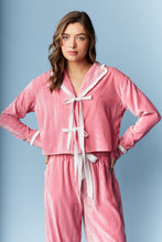 Load image into Gallery viewer, Pink Velvet Pajama Set
