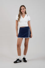 Load image into Gallery viewer, Navy Wrap Tennis Skort
