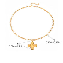Load image into Gallery viewer, 18K Gold Dipped Cross Necklace
