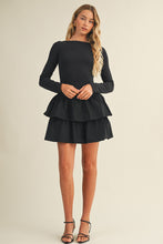 Load image into Gallery viewer, Tiered Ruffle Dress (Black)
