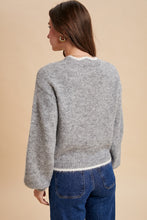 Load image into Gallery viewer, Scalloped Cardigan (Grey)
