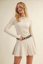 Load image into Gallery viewer, Pleated Sweater Dress (Cream)
