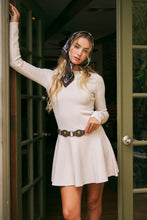 Load image into Gallery viewer, Pleated Sweater Dress (Cream)
