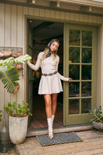 Load image into Gallery viewer, Pleated Sweater Dress (Cream)
