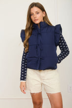 Load image into Gallery viewer, Belle Bow Vest (Navy)
