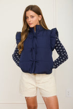 Load image into Gallery viewer, Belle Bow Vest (Navy)
