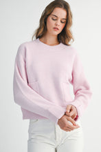 Load image into Gallery viewer, Baby Pink Pocket Sweater

