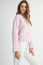 Load image into Gallery viewer, Baby Pink Pocket Sweater
