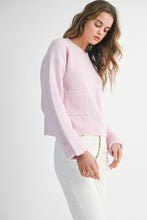 Load image into Gallery viewer, Baby Pink Pocket Sweater
