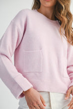 Load image into Gallery viewer, Baby Pink Pocket Sweater
