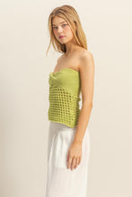 Load image into Gallery viewer, Crochet Tube Top (Lime)
