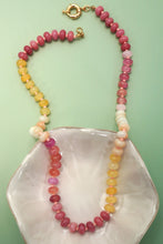 Load image into Gallery viewer, Natural Stone Glass Necklace (Pink Lemonade)
