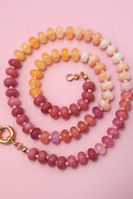 Load image into Gallery viewer, Natural Stone Glass Necklace (Pink Lemonade)
