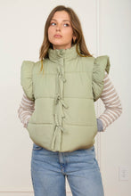 Load image into Gallery viewer, Belle Bow Vest (Olive)
