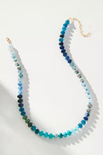 Load image into Gallery viewer, Natural Stone Glass Necklace (Blue)

