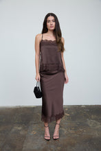 Load image into Gallery viewer, Lace Set Skirt (Brown)
