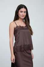 Load image into Gallery viewer, Lace Set Tank (Brown)
