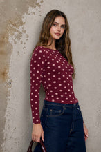 Load image into Gallery viewer, Polka Dot Boat Neck Long Sleeve
