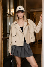 Load image into Gallery viewer, Cropped Trench Jacket
