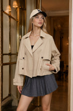 Load image into Gallery viewer, Cropped Trench Jacket
