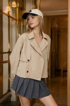 Load image into Gallery viewer, Cropped Trench Jacket

