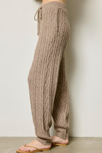 Load image into Gallery viewer, Cable Knit Bliss Set Pants (Mocha)
