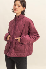 Load image into Gallery viewer, New England Quilted Jacket (Wine)
