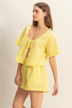 Load image into Gallery viewer, Gingham Set Top (Yellow)
