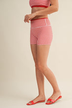 Load image into Gallery viewer, Gingham Set Biker Shorts (Red)
