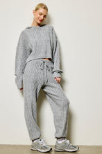 Load image into Gallery viewer, Cable Knit Bliss Set Hoodie (Grey) PREORDER
