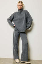 Load image into Gallery viewer, Julie Knit Set Mock Neck (Charcoal)
