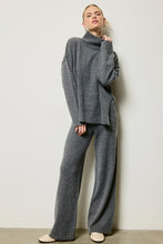 Load image into Gallery viewer, Julie Knit Set Mock Neck (Charcoal)
