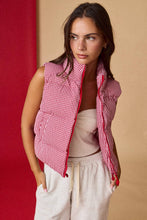 Load image into Gallery viewer, Gingham Vest (Red)

