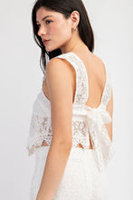 Load image into Gallery viewer, Ivory Lace Tank
