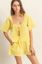 Load image into Gallery viewer, Gingham Set Top (Yellow)
