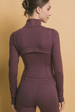 Load image into Gallery viewer, Portia Cropped Jacket (Wine)
