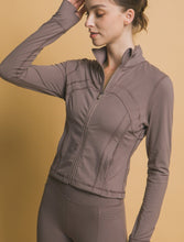 Load image into Gallery viewer, Portia Cropped Jacket (Truffle)
