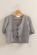 Load image into Gallery viewer, Rosie Gingham Blouse (Black)
