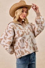 Load image into Gallery viewer, Leopard Collared Sweater
