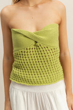 Load image into Gallery viewer, Crochet Tube Top (Lime)
