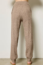 Load image into Gallery viewer, Cable Knit Bliss Set Pants (Mocha)
