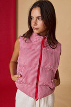 Load image into Gallery viewer, Gingham Vest (Red)

