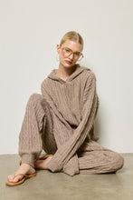 Load image into Gallery viewer, Cable Knit Bliss Set Hoodie (Mocha)
