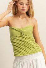 Load image into Gallery viewer, Crochet Tube Top (Lime)
