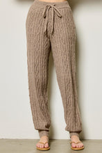 Load image into Gallery viewer, Cable Knit Bliss Set Pants (Mocha)
